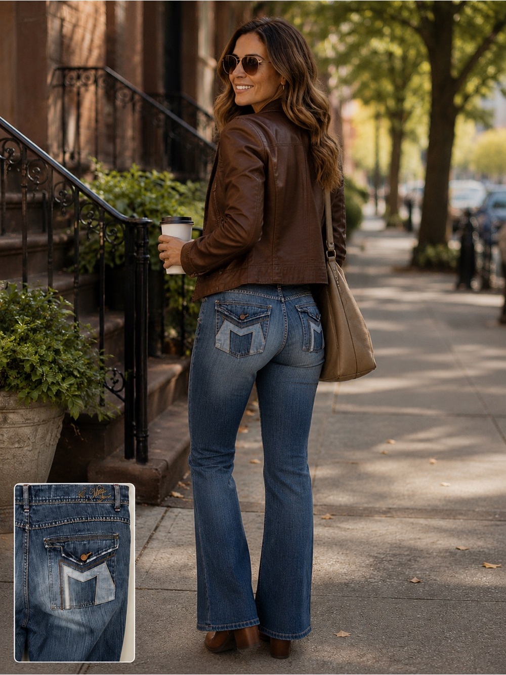 Mecca Femme Bootcut Flare Jeans Womens Plus Size Stretch Denim‎ 18W READ